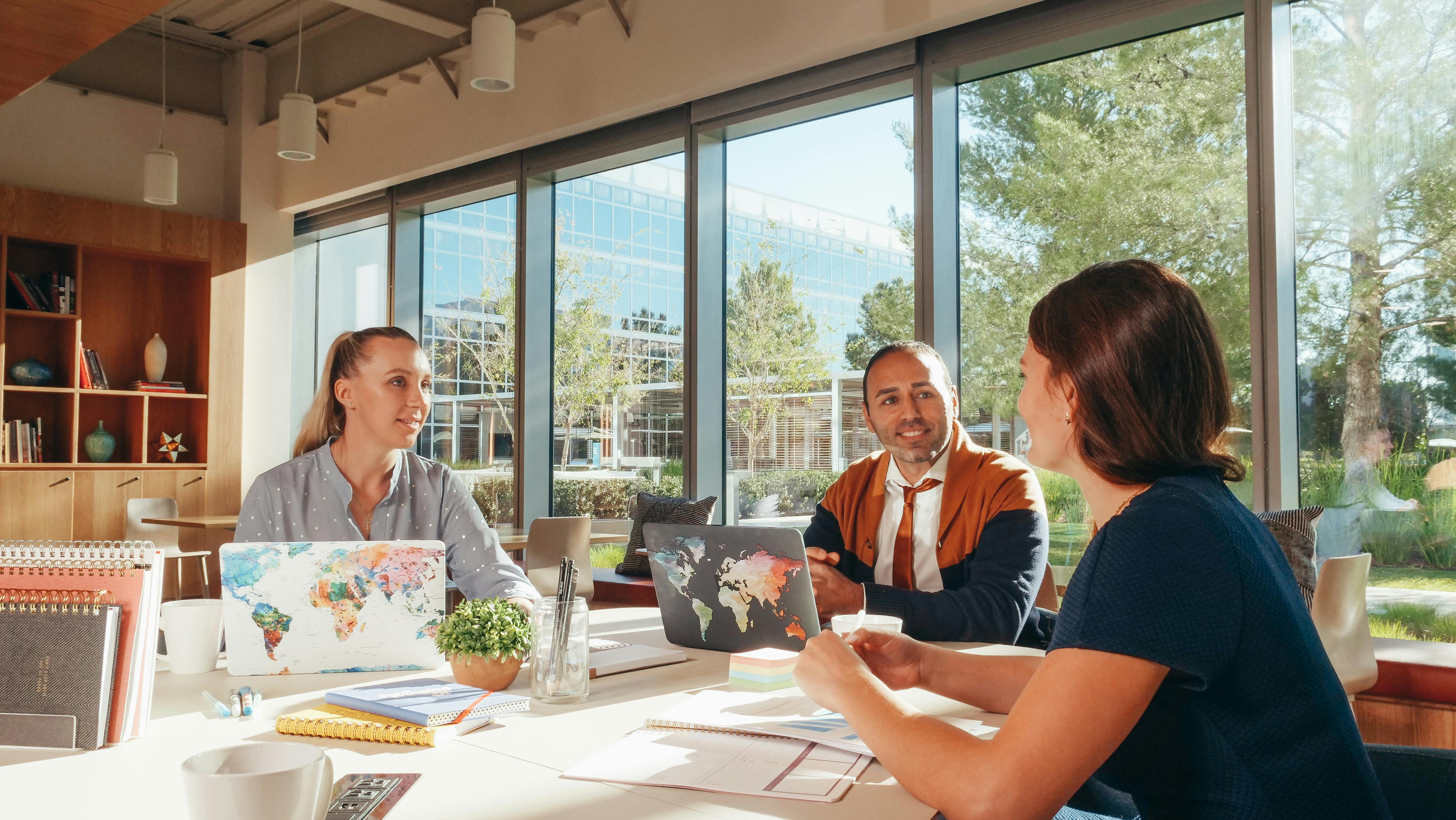image of students learning together